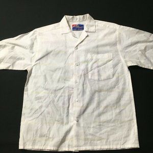 FF Angels Flight Button Down Shirt summer wear casual 1980's vintage relax camp